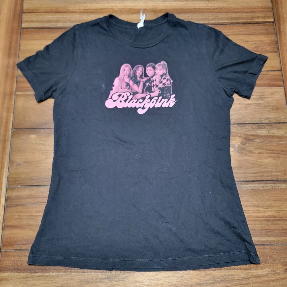 BlackPink Black Tee (Bella + Canvas) Group Picture - Size Medium